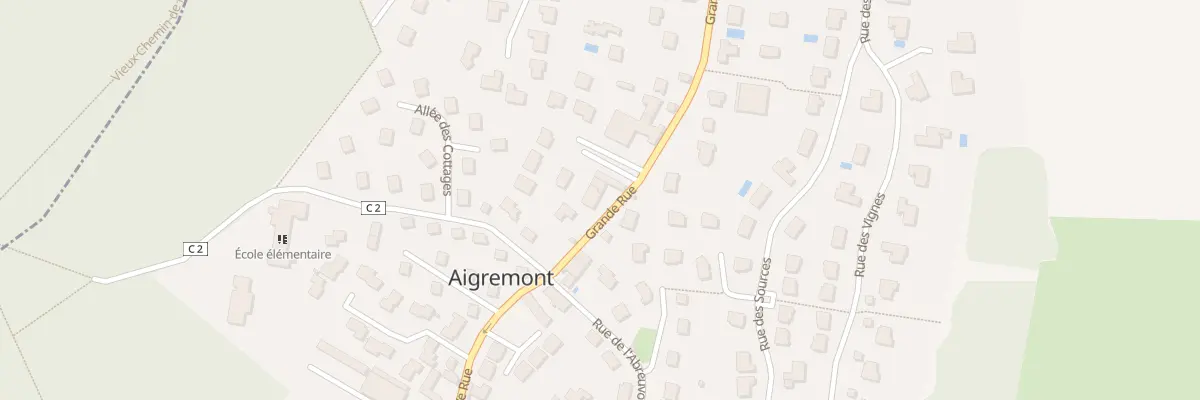 Plan du 30 Gr Grande Rue à Aigremont