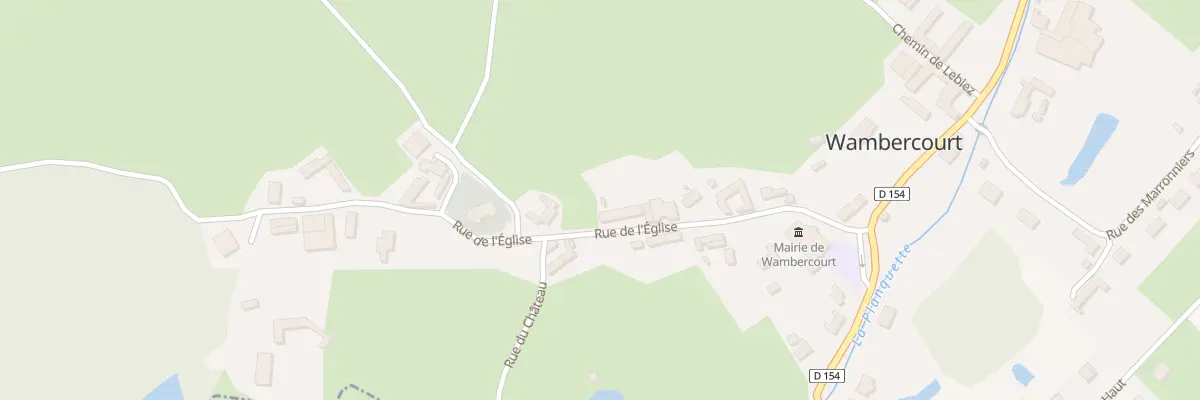 Plan du 8 Rue de l’Eglise à Wambercourt