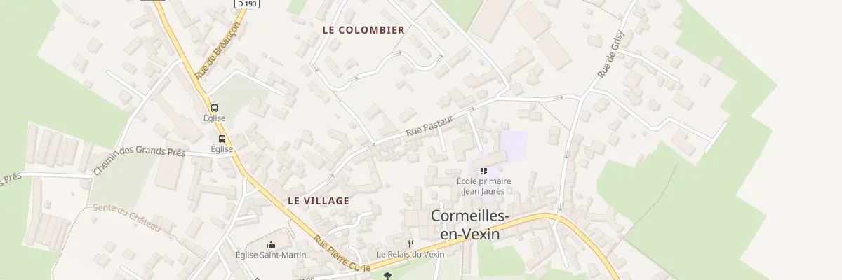 Plan du 28 Rue Pasteur à Cormeilles-en-Vexin