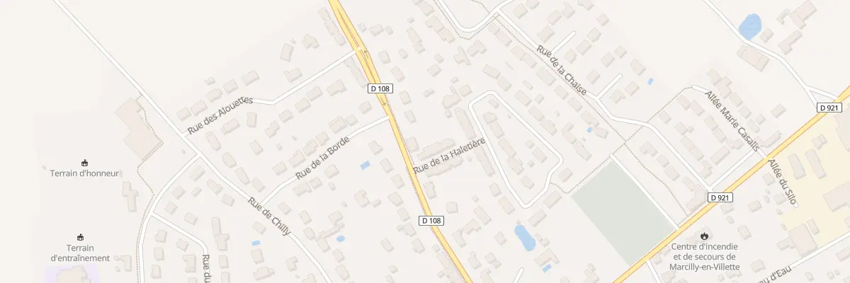 Plan du 25 Rue de la Haletière à Marcilly-en-Villette