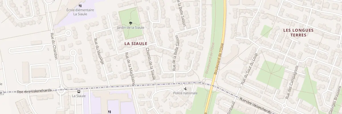 Plan du 1 Rue de l’Accent Grave à Vauréal