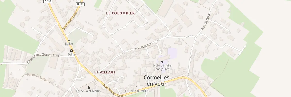Plan du 34 Rue Pasteur à Cormeilles-en-Vexin