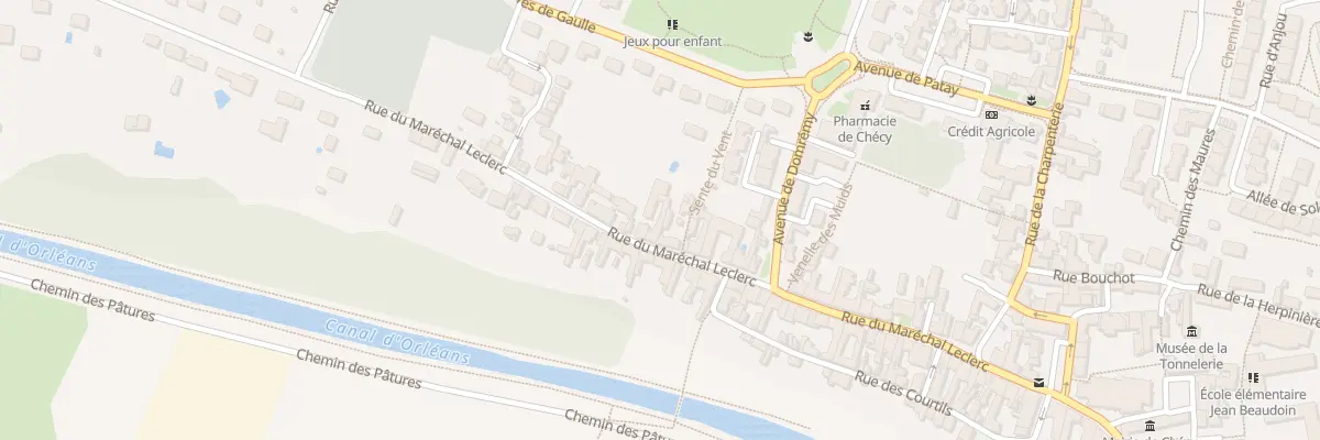 Plan du 56 Rue du Maréchal Leclerc à Chécy