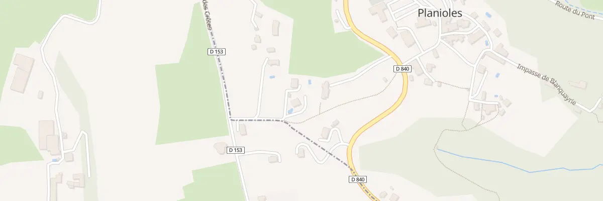 Plan du 91 Chem du Pech de l’Eglise à Planioles