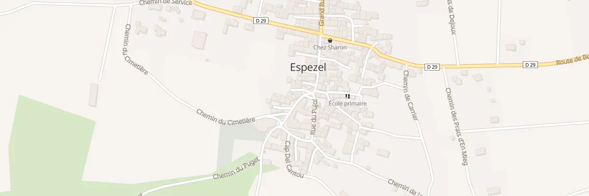 Plan du 2 Rue de l’Eglise à Espezel