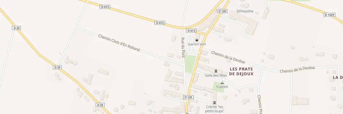 Plan du 2 Che Clots d’En Roullan à Espezel