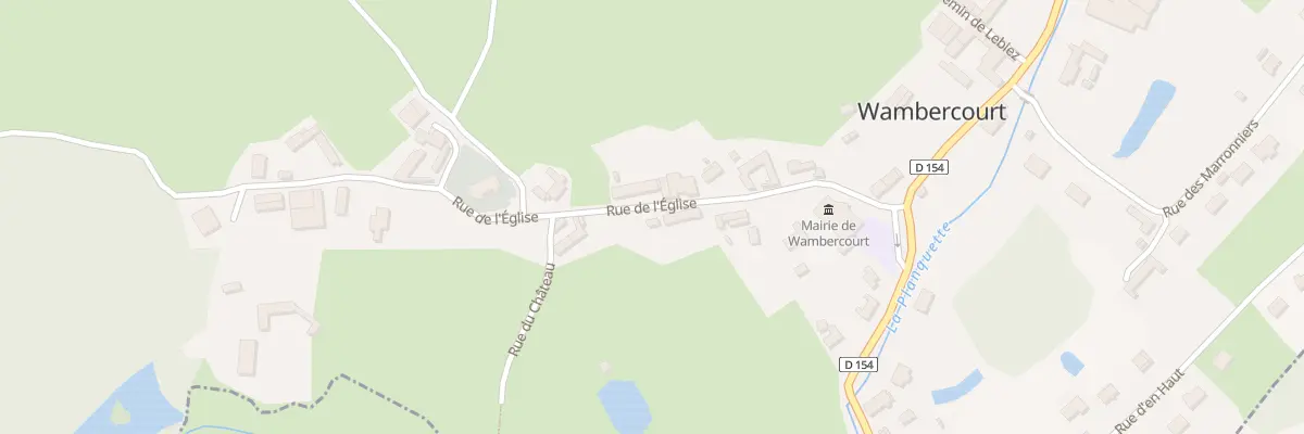 Plan du 13 Rue de l’Eglise à Wambercourt