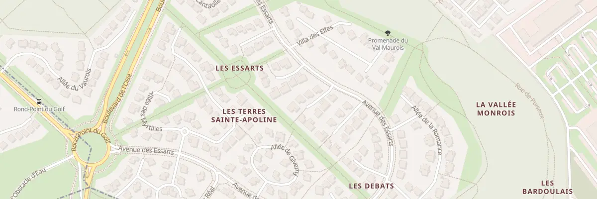 Plan du 7 Pas de l’Adagio à Cergy
