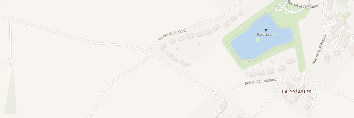 Plan du 5521 Le Pre de la Font à Lacs