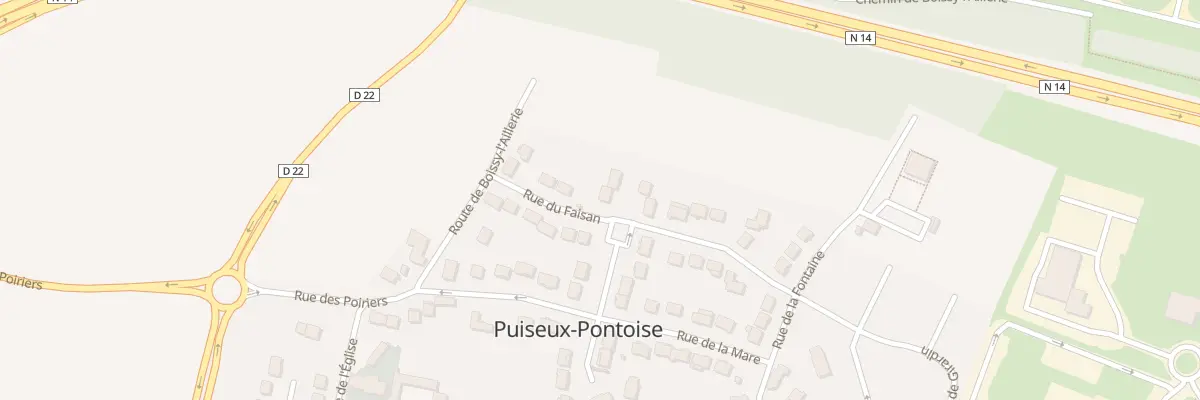 Plan du 1 Pl des Chaumes à Puiseux-Pontoise