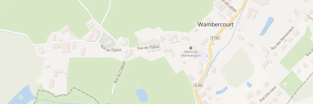 Plan du 11 Rue de l’Eglise à Wambercourt