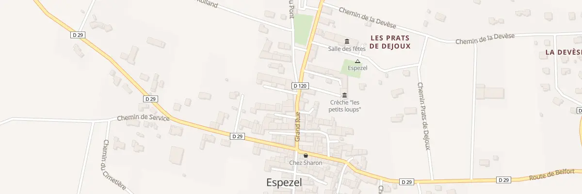 Plan du 2 Rue Grand Rue à Espezel