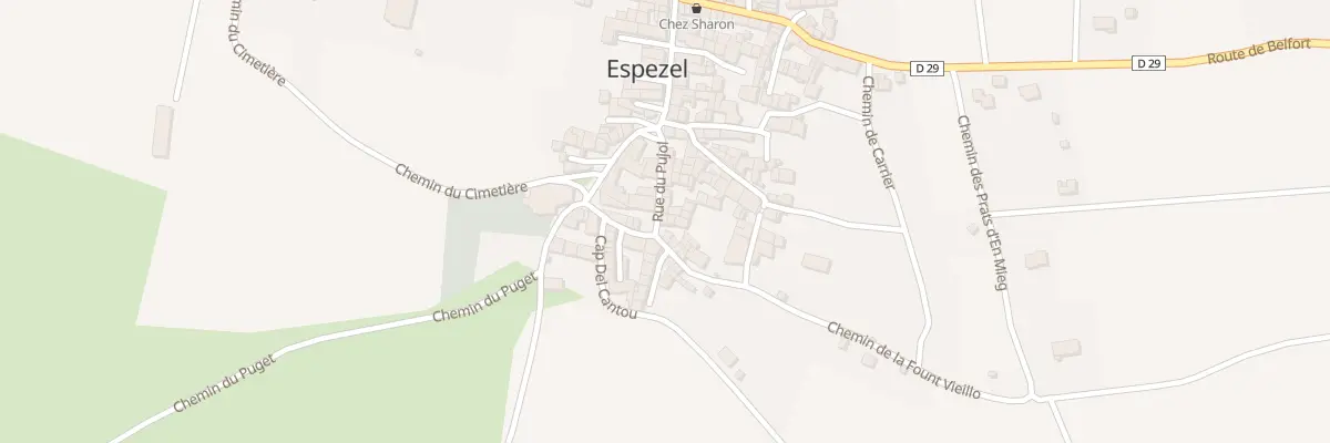 Plan du 114 Le Village à Espezel
