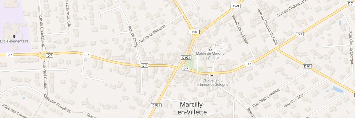 Plan du 158 Le Bourg à Marcilly-en-Villette