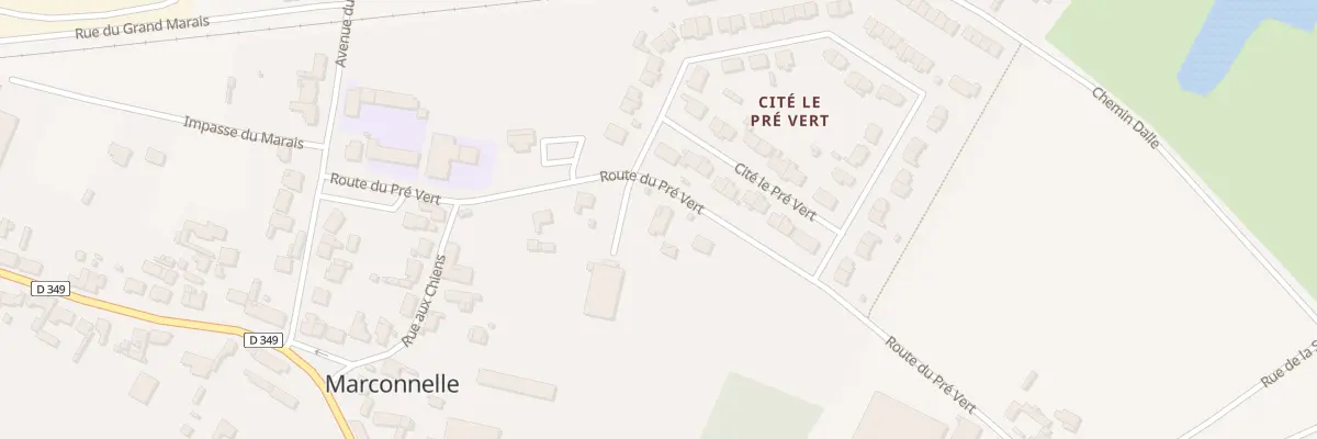 Plan du 256 Rte du Pré Vert à Marconnelle