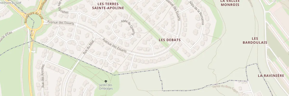 Plan du 28 Av des Essarts à Cergy