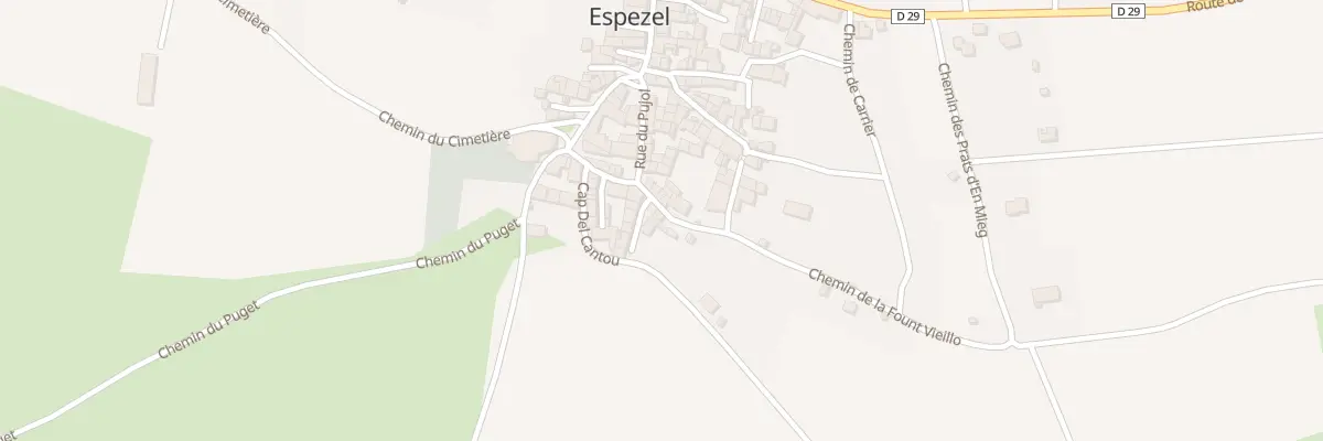 Plan du 10 Chem de la Fontaine à Espezel