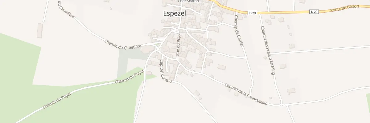 Plan du 116 Le Village à Espezel