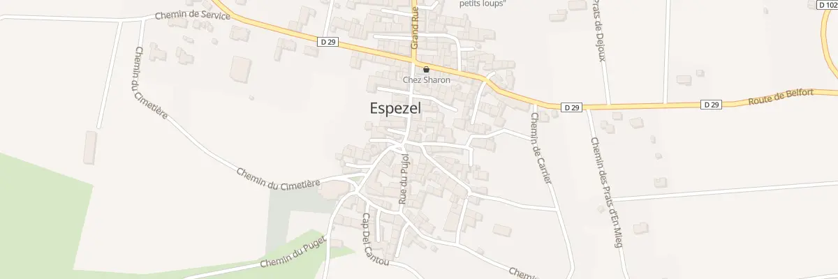 Plan du 3 Rue de la Poste à Espezel