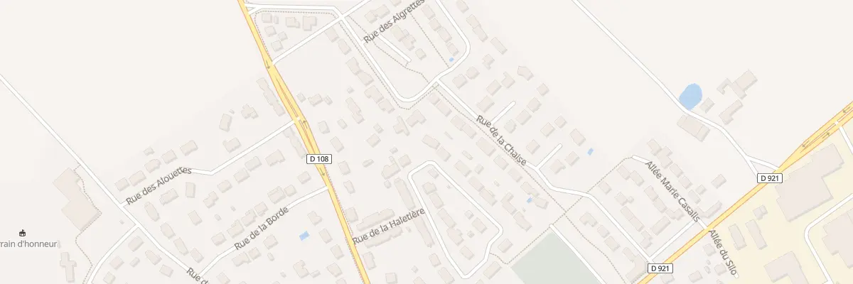Plan du 404 Rue de la Haletière à Marcilly-en-Villette