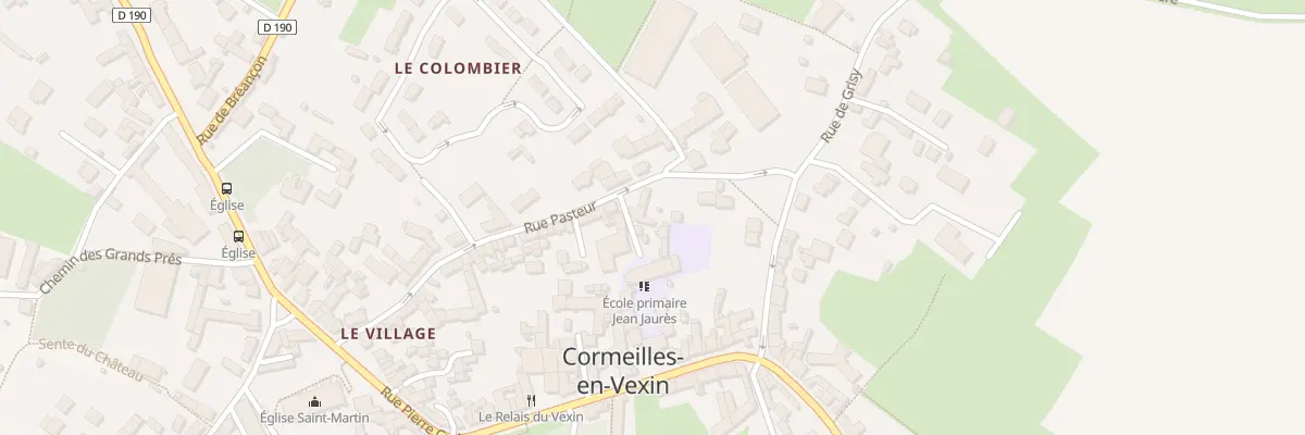 Plan du 48 Rue Pasteur à Cormeilles-en-Vexin