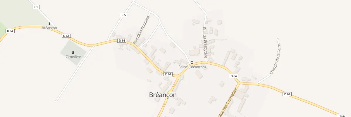 Plan du 7 Rue de l’Eglise à Bréançon