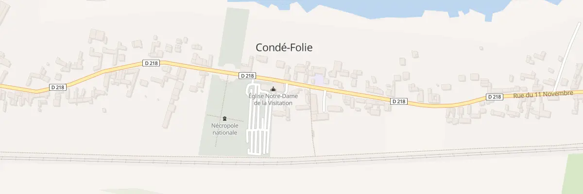Plan du 8 Rue du 11 Novembre à Condé-Folie