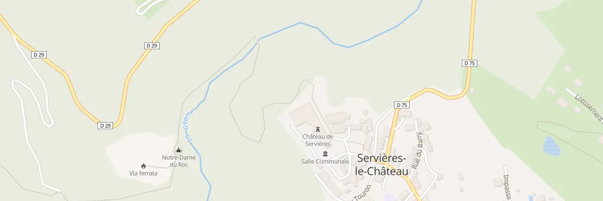 Plan du 5117 Servieres à Servières-le-Château