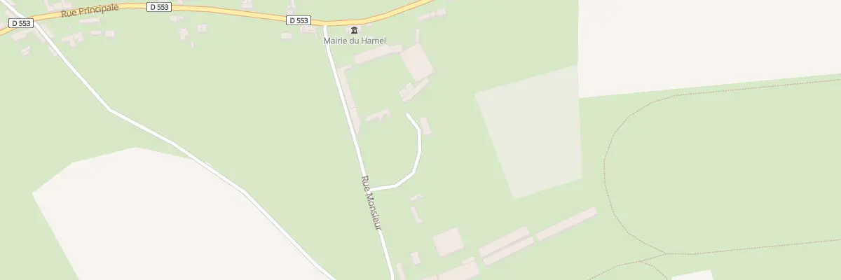 Plan du 185 Rue Monsieur (Rieux) au Hamel
