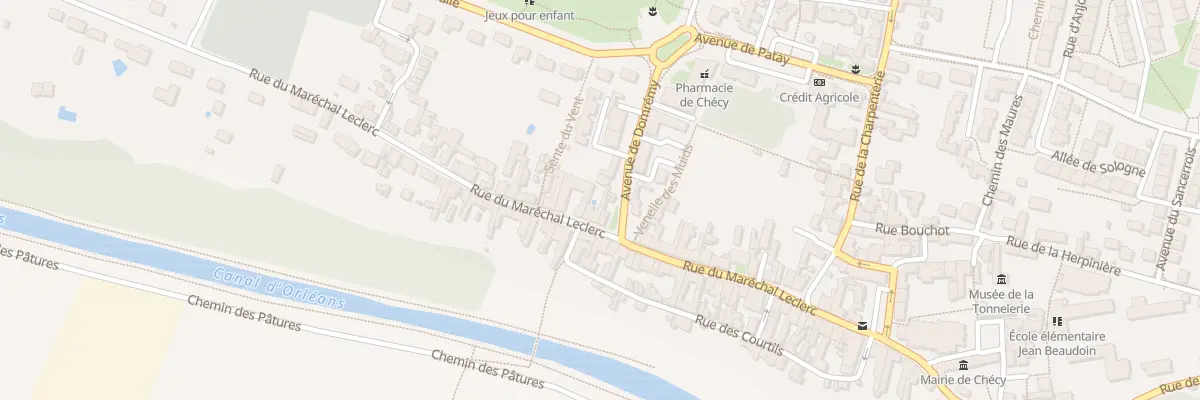 Plan du 44 Rue du Maréchal Leclerc à Chécy