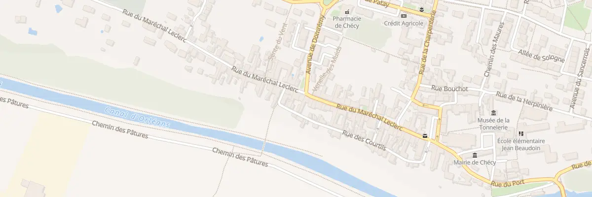 Plan du 55 Rue du Maréchal Leclerc à Chécy