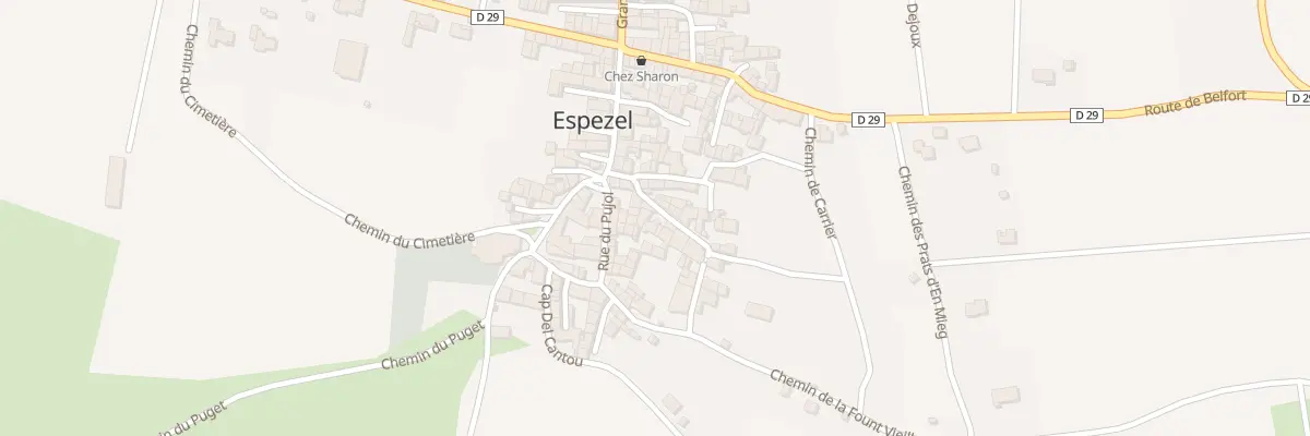 Plan du 7 Rue des Ecoles à Espezel