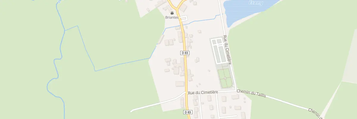 Plan du 20 Rue de la Poste à Briantes
