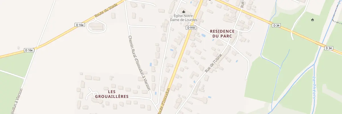 Plan du 8 Rte d’Issoudun à Sainte-Lizaigne
