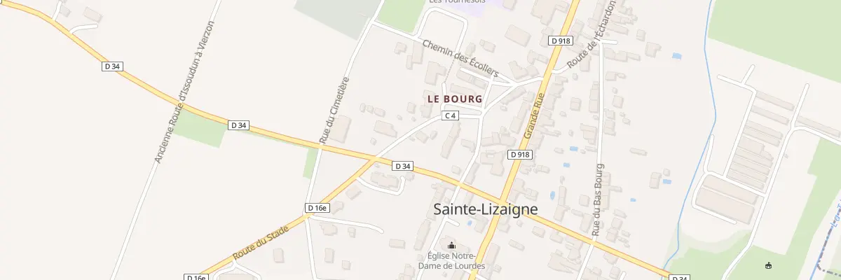 Plan du 8 Rte de Paudy à Sainte-Lizaigne