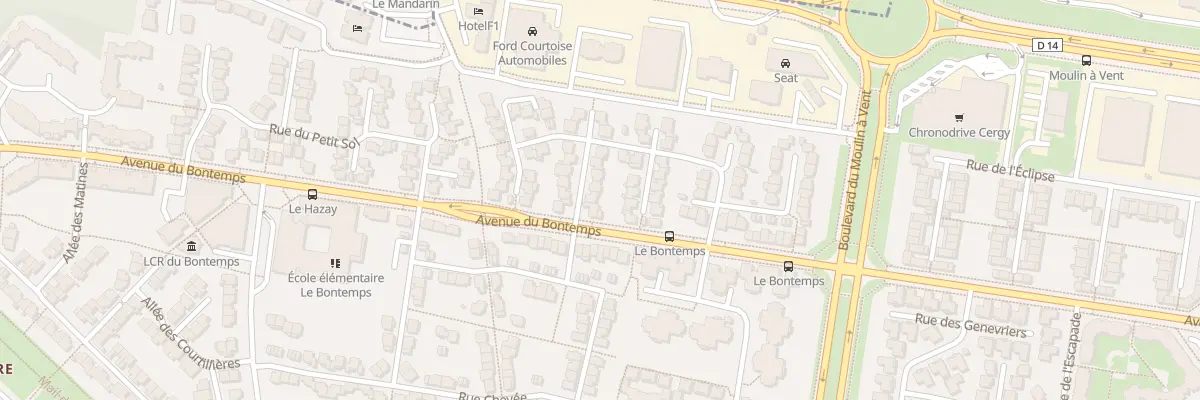 Plan du 4 Rue du Buisson Prunelle à Cergy