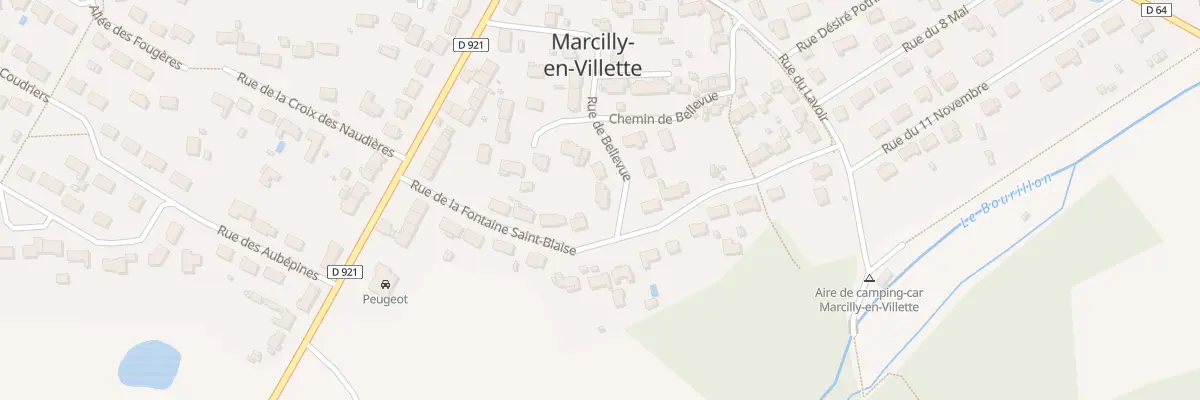 Plan du 222 Rue de Bellevue à Marcilly-en-Villette