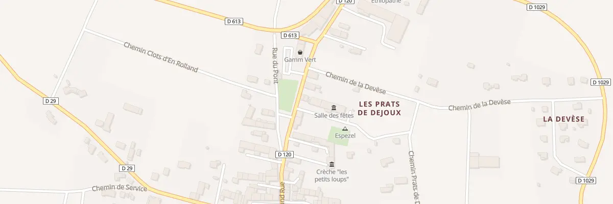 Plan du 14B Av du Stade à Espezel