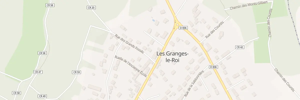Plan du 1 Rue des Grands Fossés aux Granges-le-Roi