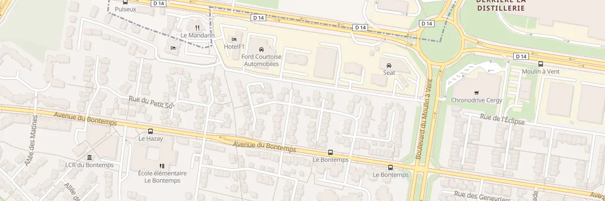 Plan du 46 Rue du Buisson Prunelle à Cergy