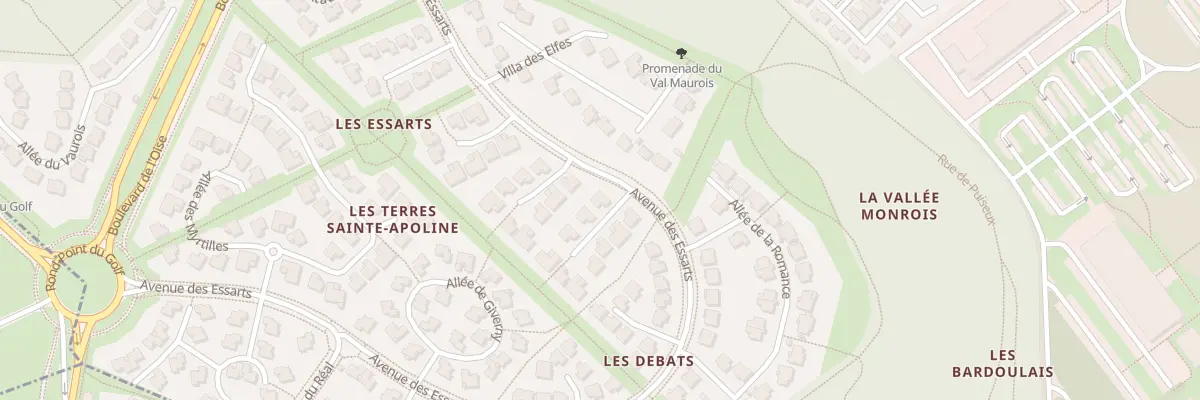 Plan du 10 Pas de la Symphonie à Cergy