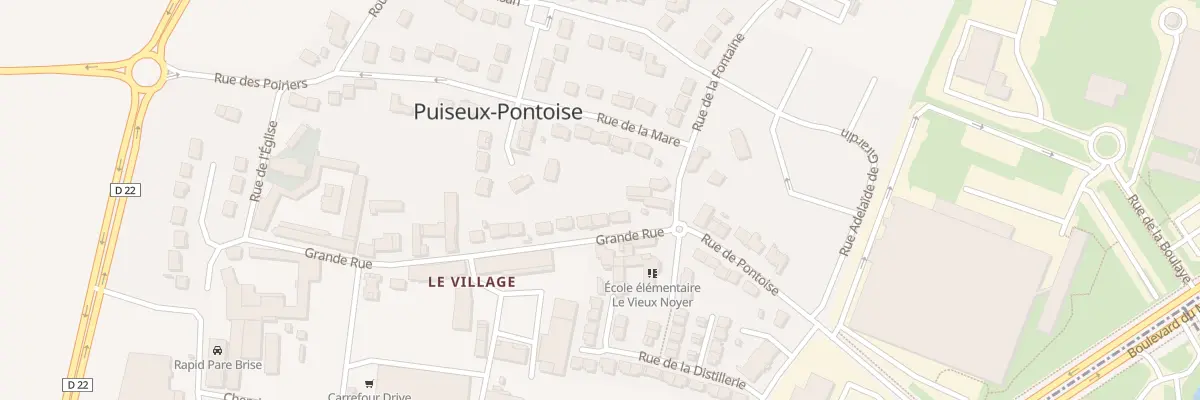 Plan du 23 Gr Grande Rue à Puiseux-Pontoise