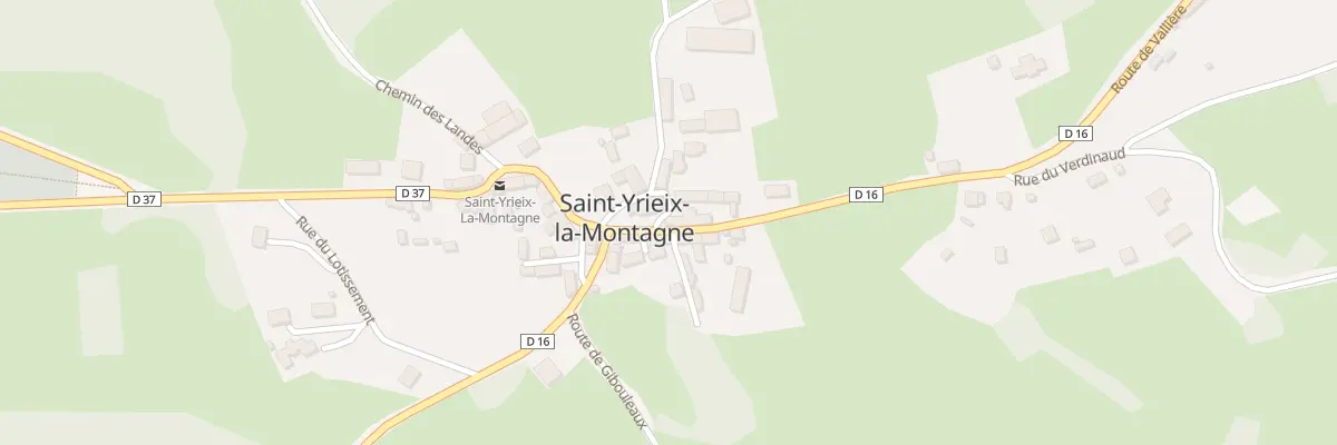 Plan du 1 Rte de Vallière à Saint-Yrieix-la-Montagne