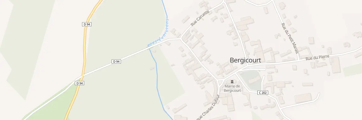 Plan du 59 Rue de l’Abreuvoir à Bergicourt