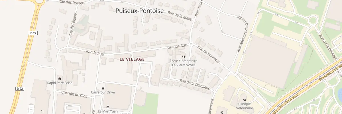 Plan du 14 Gr Grande Rue à Puiseux-Pontoise