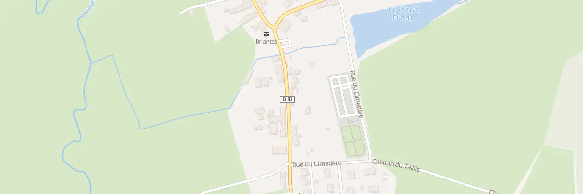 Plan du 15 Rue de la Poste à Briantes
