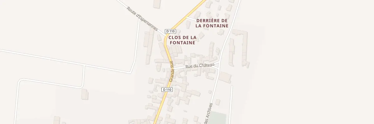 Plan du 5 Rue du Chateau à Outarville