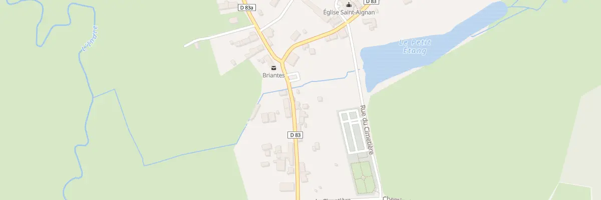 Plan du 9 Rue de la Poste à Briantes