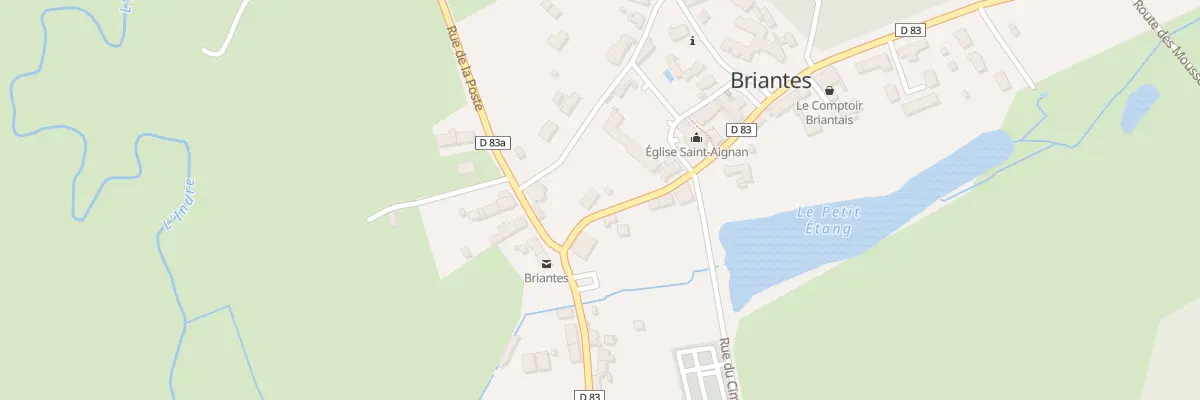 Plan du 1 Rue du Château à Briantes