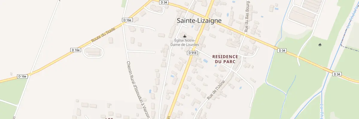 Plan du 4 Rte d’Issoudun à Sainte-Lizaigne